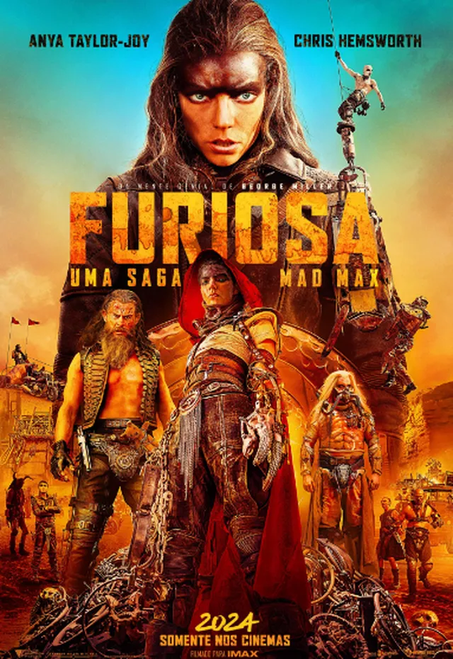 Filme lançamento 2024 Furiosa, Uma Saga Mad Max